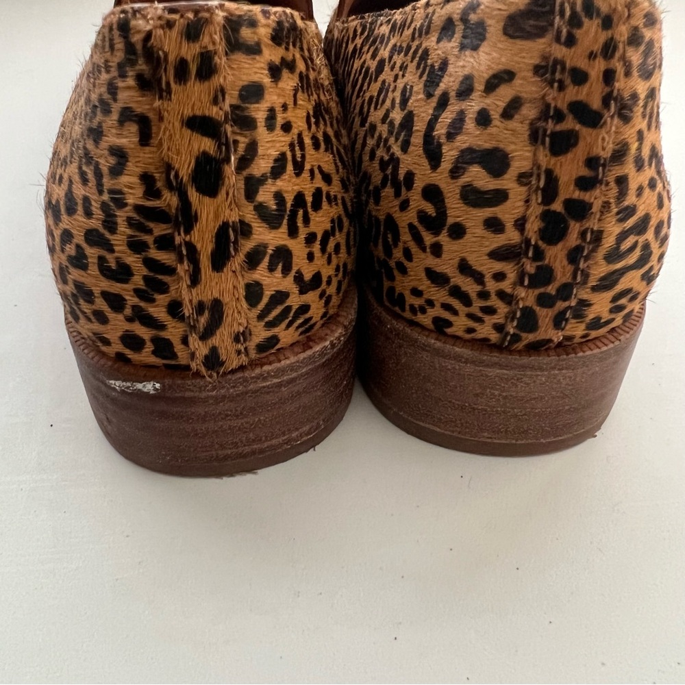 Madewell The Frances Loafer in Mini Leopard Calf Hair Size 9 - Picture 7 of 10